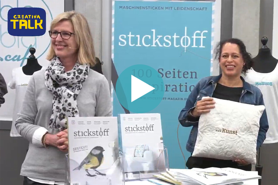 CREATIVA-Talk – Let's stick together - Maschinensticken ist Pop (Aufz. v. 15.02.2022)